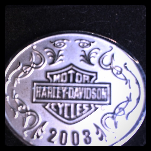 Harley Davidson 1Troy oz.  Fine silver 100th year collectors pin. - Picture 2 of 2